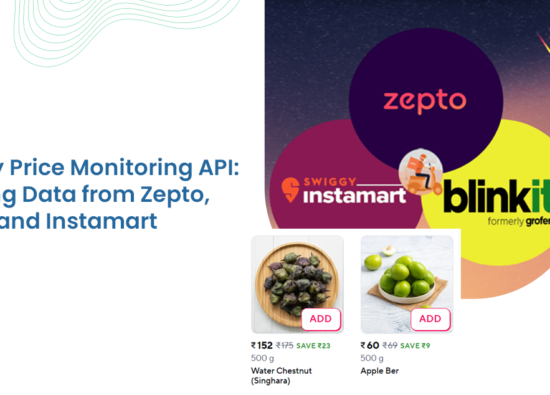 Grocery Price Monitoring API Scraping Data from Zepto, Blinkit, and Instamart